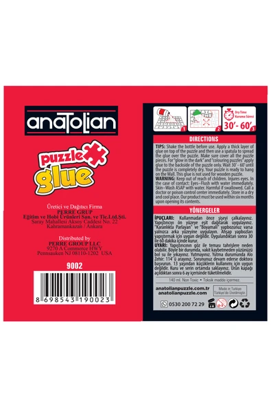 Anatolian 140 ML. Sıvı Puzzle Yapıştırıcısı 9002 - 3