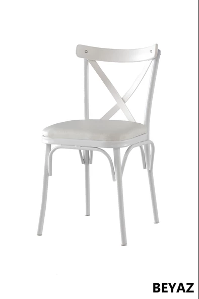 4 Adet Çapraz Bahar Sandalye - 5