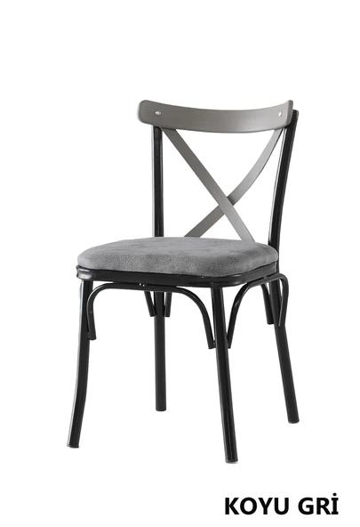 4 Adet Çapraz Bahar Sandalye - 9