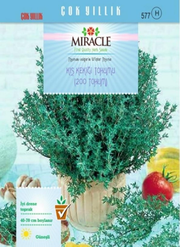 Miracle Kış Kekiği Tohumu (200 tohum)