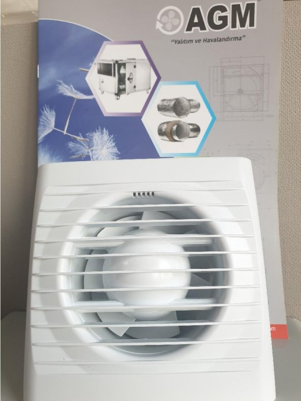 KAYITES BAF100 Havalandırma Fanı 100mm Boru Çapı 97 m3/h Güç 14 W Devir 2800 Yerli Üretim Banyo Wc Oda AGMair agm air - 2