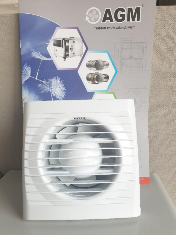 KAYITES BAF100 Havalandırma Fanı 100mm Boru Çapı 97 m3/h Güç 14 W Devir 2800 Yerli Üretim Banyo Wc Oda AGMair agm air - 3
