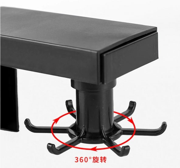 Mutfak Banyo Askısı Kancalı Pratik 360 Hareketli - Resim 5