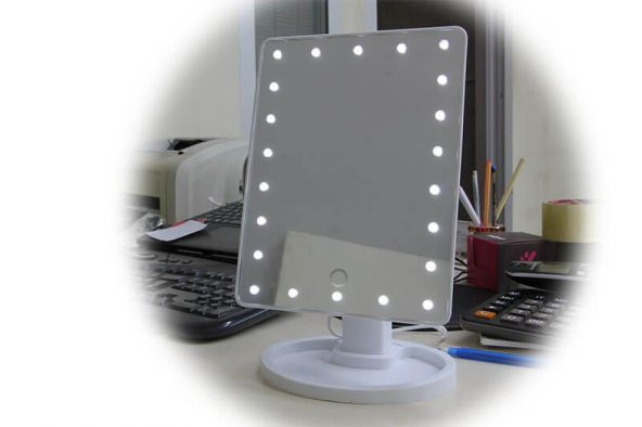 Çerçeve Ayna Dikdörtgen Ledli Makyaj Aynası Dekoratif Hediyelik - Resim 4