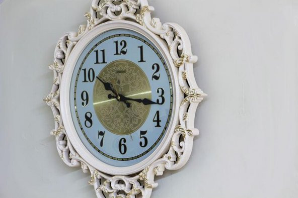 Sarkaçlı Duvar Saati Ferforje Desenli Hediyelik Duvar Saati - 3