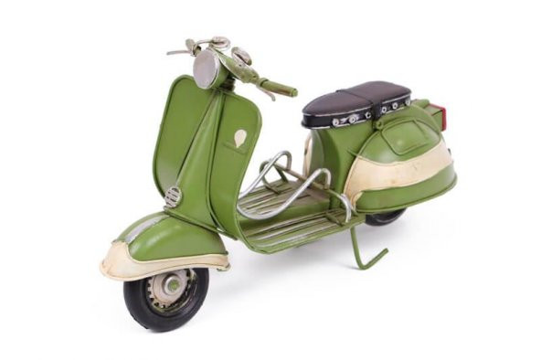 Dekoratif Metal Scooter Vintage Hediyelik Biblo - 4
