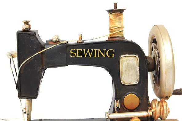 Dekoratif Metal Dikiş Makinesi Kutulu Biblo Hediyelik - 4