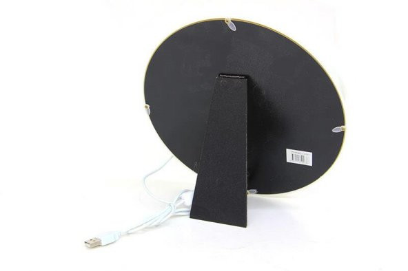 Ayna Led li Çerçeve Led Işıklı Yuvarlak Fotoğraf Çerçevesi - 3