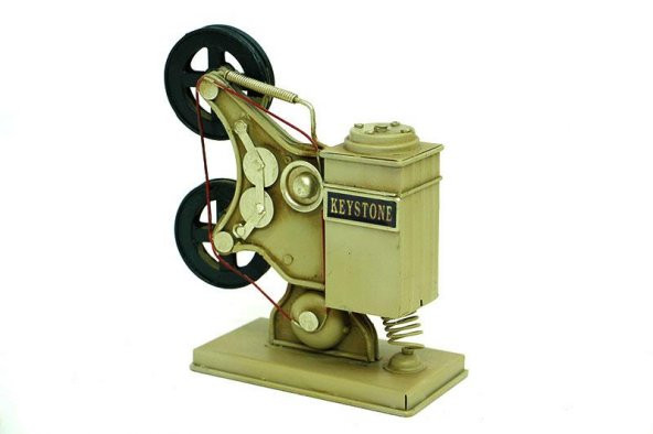 Dekoratif Metal Sinemaskop Biblo Vintage Ev Ofis Hediyelik - Resim 2