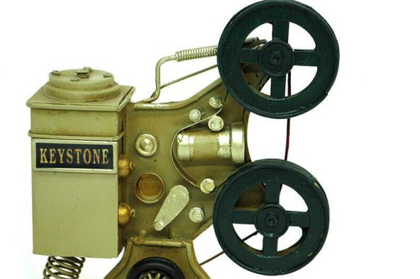 Dekoratif Metal Sinemaskop Biblo Vintage Ev Ofis Hediyelik - Resim 3