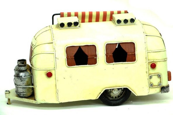 Dekoratif Metal Karavan Tenteli Vintage Biblo Hediyelik - Resim 2