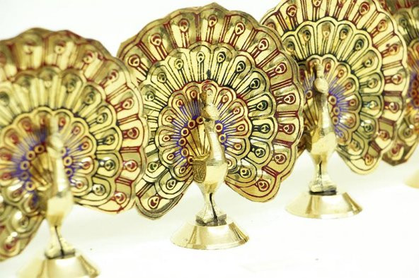 Tavuz Kuşu 4" 5li Set Dekoratif Hediyelik - Resim 3