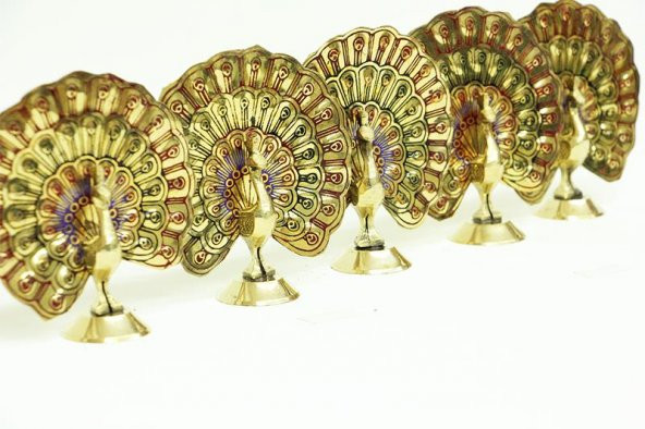 Tavuz Kuşu 4" 5li Set Dekoratif Hediyelik - Resim 4