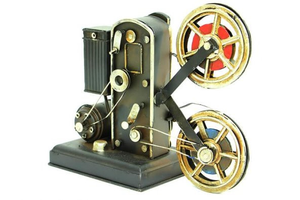 Dekoratif Metal Projektör Obje Biblo Vintage Hediyelik - 3