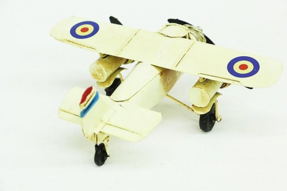 Dekoratif Metal Uçak Biblo Dekoratif Ev Ofis Hediyelik - 4