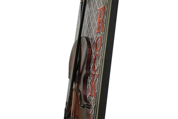 Pano Keman Dikey Vintage Müzik Temalı Dekoratif Ev Ofis Hediyelik - 2