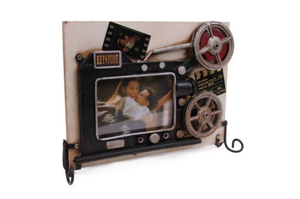 Dekoratif Metal Çerçeve Sinema Projektörü Dekorlu Hediyelik - 2
