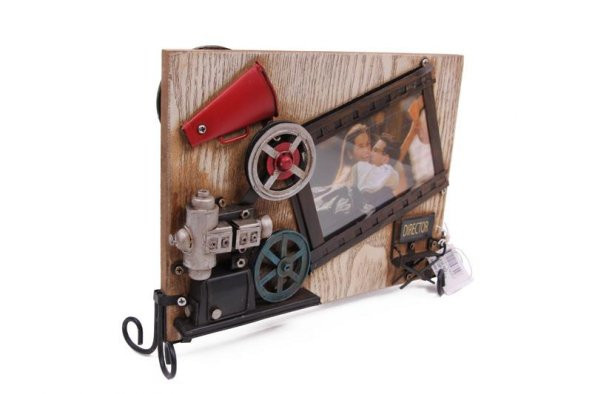 Dekoratif Metal Çerçeve Sinema Projektörü Dekorlu Hediyelik - 4