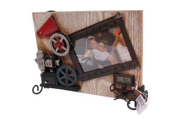 Dekoratif Metal Çerçeve Sinema Projektörü Dekorlu Hediyelik - 5