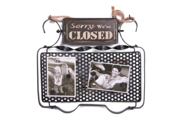 Dekoratif Metal Kapı Yazısı Dekorlu Vintage Hediyelik - Resim 2