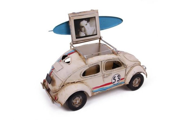 Dekoratif Metal Araba Çerçeveli Kalemlik Hediyelik - 3