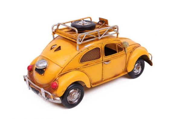 Dekoratif Metal Araba Çerçeveli ve Kumbaralı Hediyelik - 3