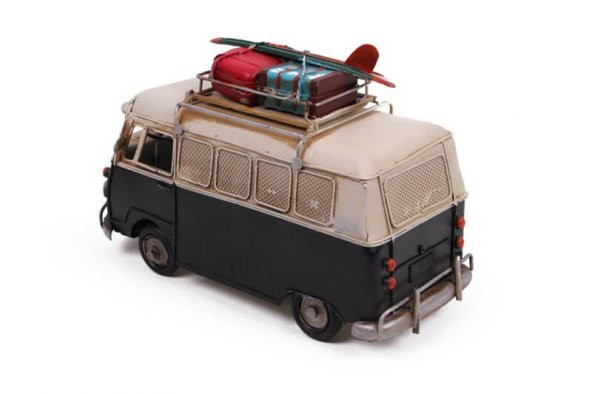 Dekoratif Metal Minibüs Çerçeveli ve Kumbaralı Hediyelik - 5
