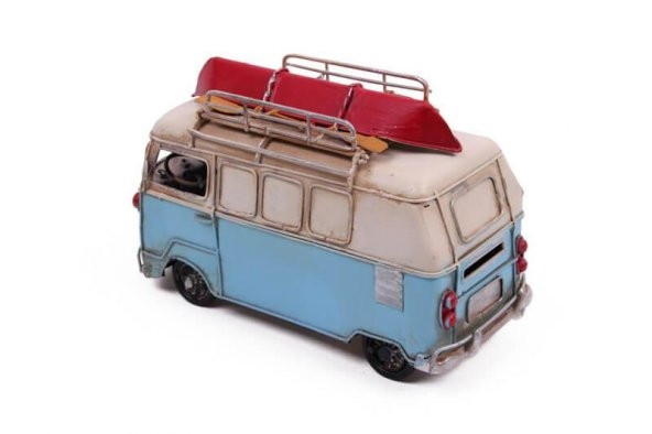 Dekoratif Metal Minibüs Çerçeveli ve Kumbaralı Hediyelik - 5