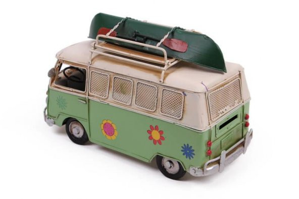 Dekoratif Metal Minibüs Çerçeveli ve Kumbaralı Hediyelik - Resim 5