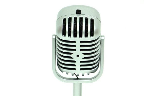 Karaoke Mikrofon Silver Speaker Hediyelik - 3