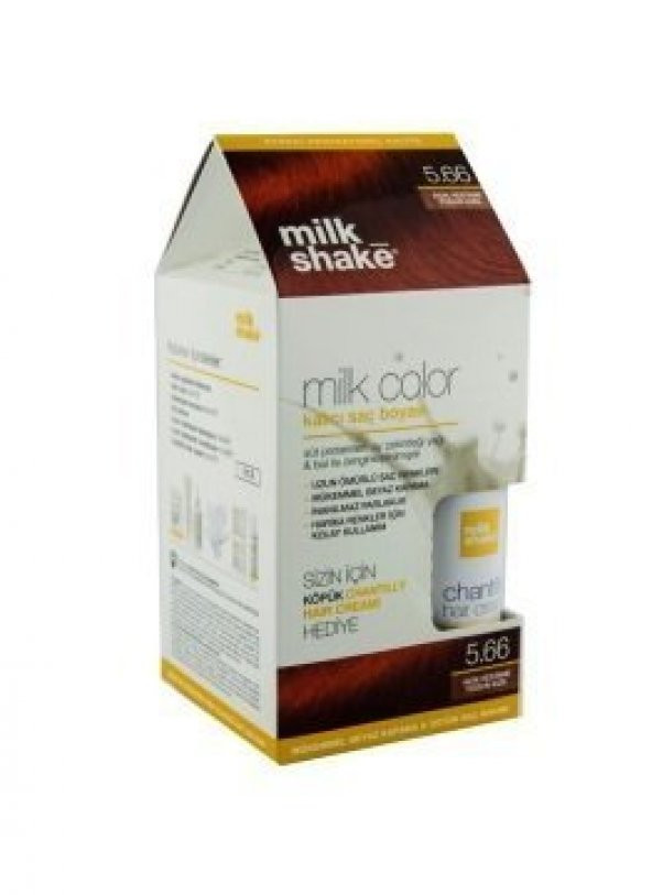 Milk Shake Milk Color Kalıcı Saç Boyası Açık Kestane Yoğun Kızıl 5.66