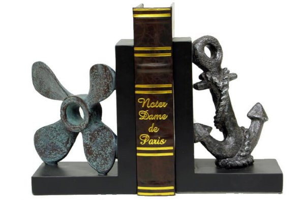 Kitap Tutucu Pervane & Çapa Kitap Stoperi Dekoratif Hediyelik - 1