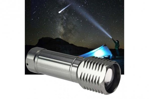 Küçük Güçlü Zoomlu EL Feneri - 5