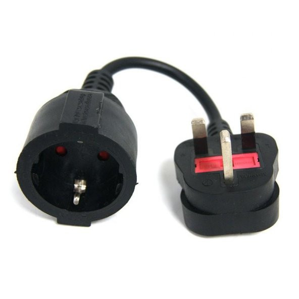 İngiliz Priz Çevirici Kablolu Topraklı ürün görseli