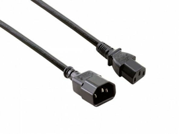 C13-C14 Power Kablosu 2 metre 3x1.5 mm