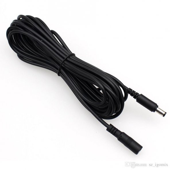 Adaptör Dc Uzatma Kablosu 5.5 mm 5 metre ürün görseli