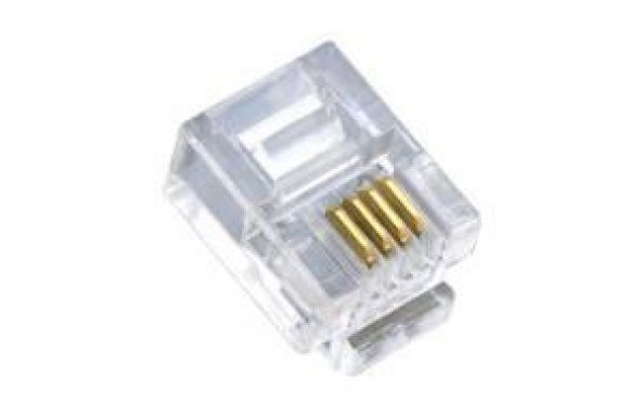 Rj11 Jack 4 pin 100 Adet