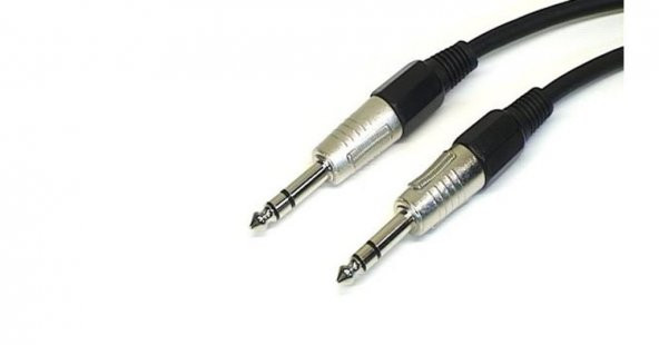 6.3 mm Erkek-Erkek  Stereo Trs Kablo 2 Metre