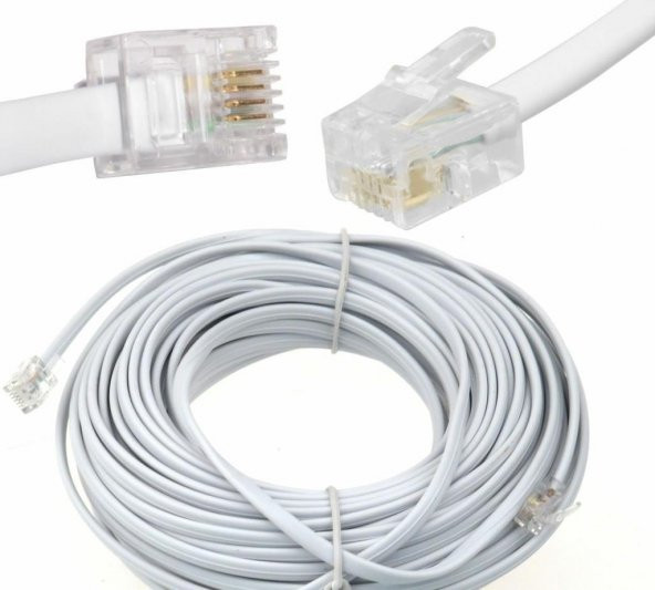 4 pin Telefon Kablosu 10 metre - 5