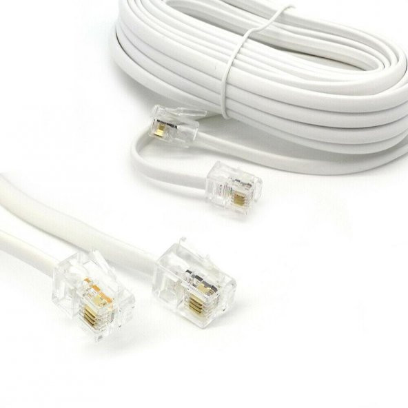 4 pin Telefon Kablosu 10 metre - 6