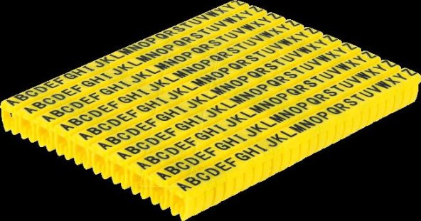 Kablo Etiketi A-Z(500 adet) - Resim 3