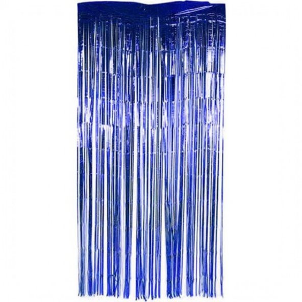 Parti Aksesuar Işıltılı Duvar ve Kapı Perdesi Saks Mavisi 90x200 cm - 1