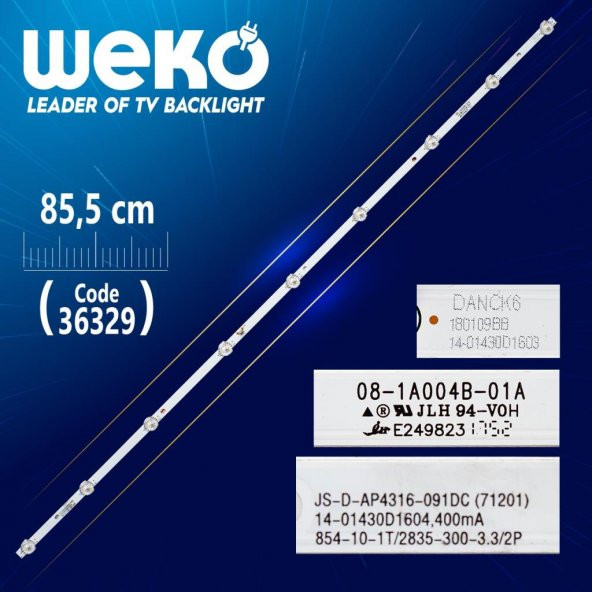 JS-D-AP4316-081DC  9 LEDLİ 85,5 CM