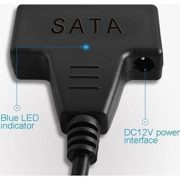 USB 3.0 To Sata 2.5" 3.5" HDD KABLO12V Power Adaptörlü - 4