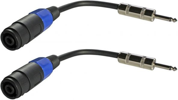 6.3 mm Mono Erkek-Spekon Dişi Çevirici Kablo ürün görseli