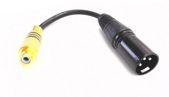 Xlr Erkek -Rca Dişi Çevirici Kablo