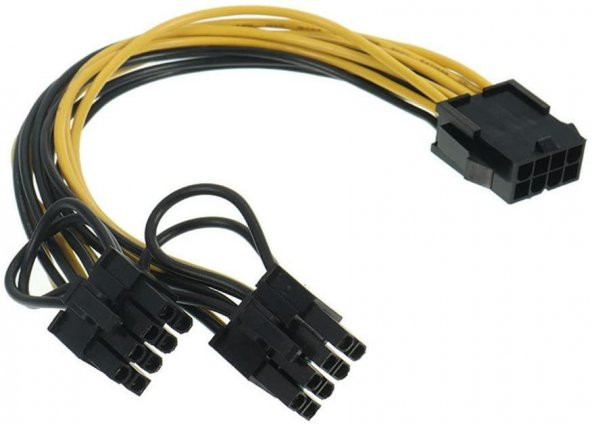 8 pin cpu - 2x8 pin Pcı-e Çevirici Kablo - Resim 3