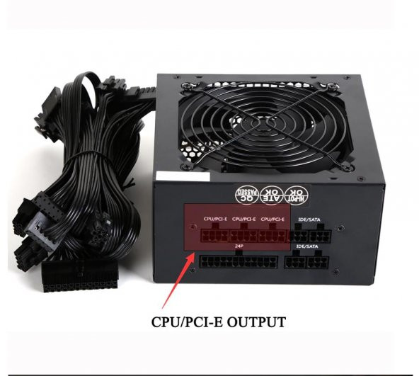 8 Pin - 2x8 pin Pcı-e Modüler Power kablo 60 cm - Resim 2