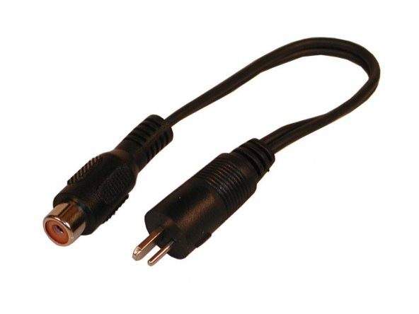 2 Pin Din Alman Tip Erkek- Rca Dişi Çevirici - 1