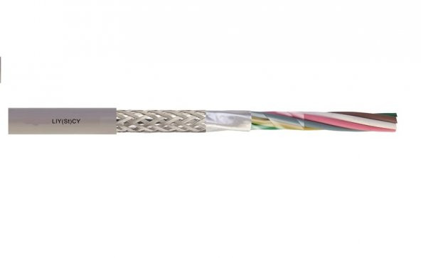 3X0.22 MM BLENDAJLI KABLO LiY(St)CY 100 metre